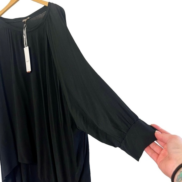 Suzy D JOY LONG BACK VISCOSE HI LO TOP CURVE Womans Sz 3 US 16/18 Made In Italy - Picture 7 of 15